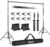 EMART Backdrop Stand 10x10ft(WxH) Photo Studio Adjustable Background Stand Support kit with 2 Crossbars, 8 Clamps, 2 Sandbags and Carry Bag for Parties, Events Decoration, Wedding, Photography